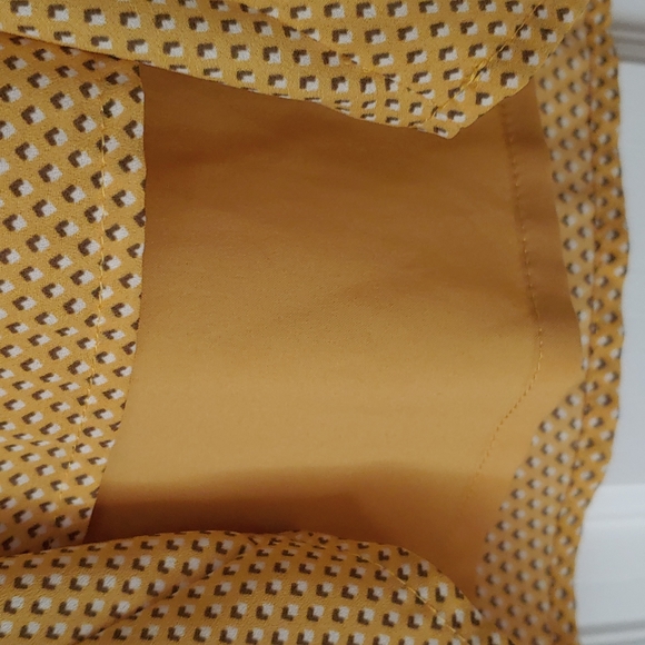 Pretty Yellow Patterned Camisole by Banana Republic Women's size XS - Picture 6 of 11